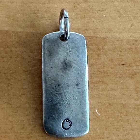 Origami Owl Silver Happiness Tag Pendant - Picture 3 of 3